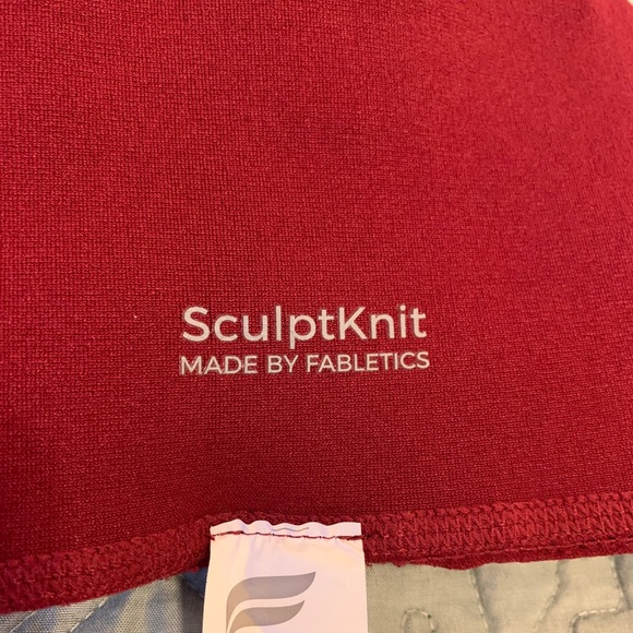 Fabletics Rust Red SculpKnit leggings - Picture 4 of 5